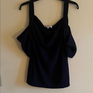 Jason Wu Navy Off-Shoulder Blouse